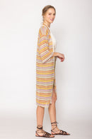 WLC510045 Oaklynn Stripe Crochet Cardigan - MiMi Wholesale