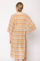 WLC510045 Oaklynn Stripe Crochet Cardigan - MiMi Wholesale