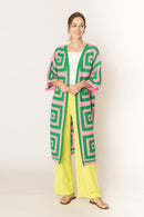WLCS078 Ren Square Pattern Crochet Cardigan - MiMi Wholesale