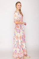 WLD510099 Paisley Print Long Dress - MiMi Wholesale