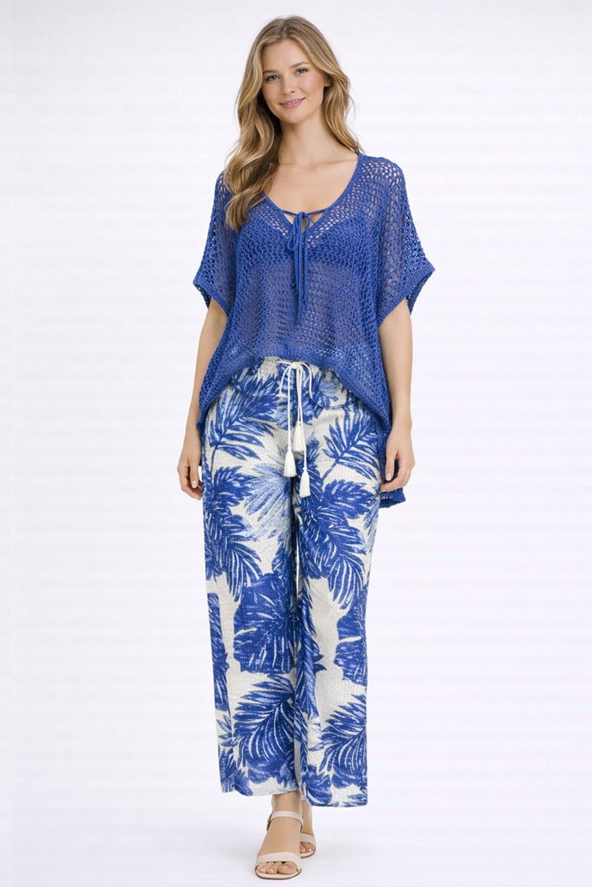 WLJS128 Tropical Print Pants - MiMi Wholesale