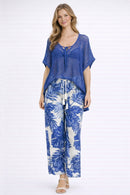 WLJS128 Tropical Print Pants - MiMi Wholesale