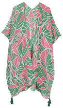 WLK410112 Ariana Abstract Leaves Pattern Kimono - MiMi Wholesale