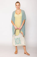 WLK510069 Samara Solid Kimono/Cover Up - MiMi Wholesale
