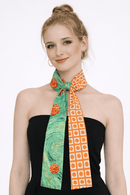 WLLS178 Amerie Rectangle Skinny Scarf - MiMi Wholesale