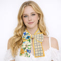 WLLS181 Vintage Flower Skinny Scarf - MiMi Wholesale