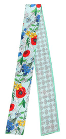 WLLS181 Vintage Flower Skinny Scarf - MiMi Wholesale