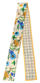 WLLS181 Vintage Flower Skinny Scarf - MiMi Wholesale