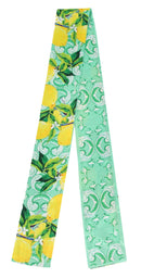 WLLS182 Lemon Scroll Skinny Scarf - MiMi Wholesale