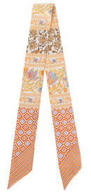 WLLS185 Ethnic Pattern Skinny Scarf - MiMi Wholesale