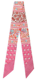 WLLS185 Ethnic Pattern Skinny Scarf - MiMi Wholesale