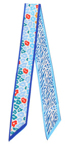 WLLS190 Animal Mix Skinny Scarf - MiMi Wholesale