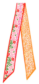 WLLS190 Animal Mix Skinny Scarf - MiMi Wholesale