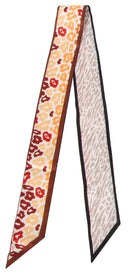WLLS190 Animal Mix Skinny Scarf - MiMi Wholesale