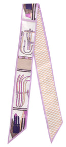 WLLS192 Bridle Print Skinny Scarf - MiMi Wholesale