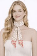 WLLS195 Graphic Pattern Skinny Scarf - MiMi Wholesale