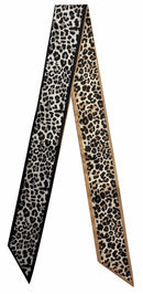 WLLS201 Leopard Skinny Scarf - MiMi Wholesale