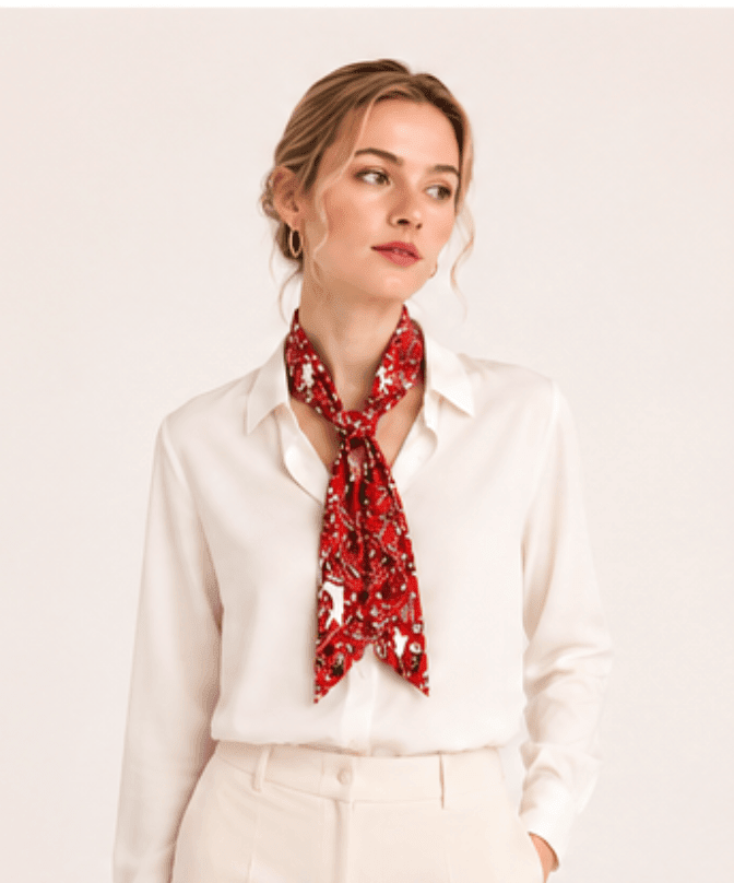 WLLS304 Bandana Skinny Scarf - MiMi Wholesale