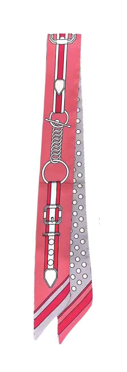 WLLS308 Belt Chain Skinny Scarf - MiMi Wholesale