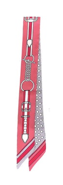 WLLS308 Belt Chain Skinny Scarf - MiMi Wholesale