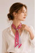 WLLS308 Belt Chain Skinny Scarf - MiMi Wholesale