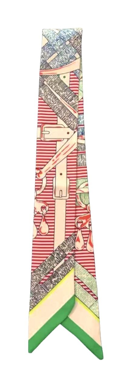 WLLS310 Buckle Skinny Scarf - MiMi Wholesale