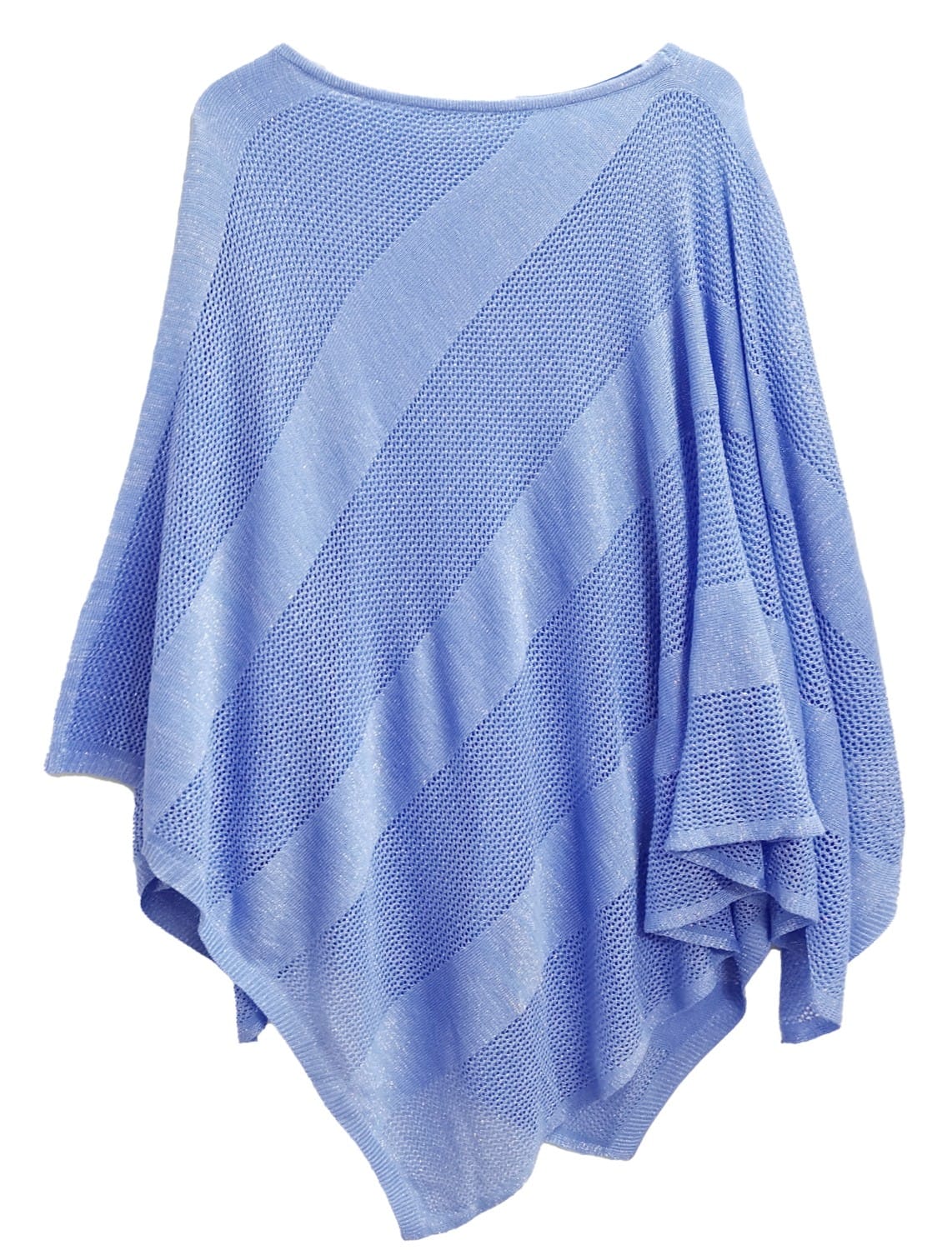 WLP410132 Lurex Mesh Poncho - MiMi Wholesale