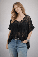 WLPS087 Crochet Poncho - MiMi Wholesale