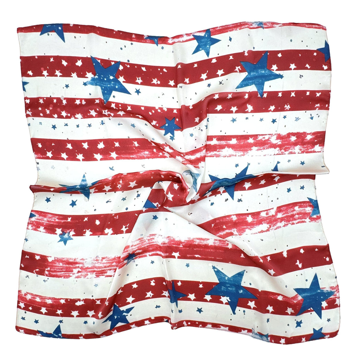 WLQS300 Vintage Star Print Square Scarf - MiMi Wholesale