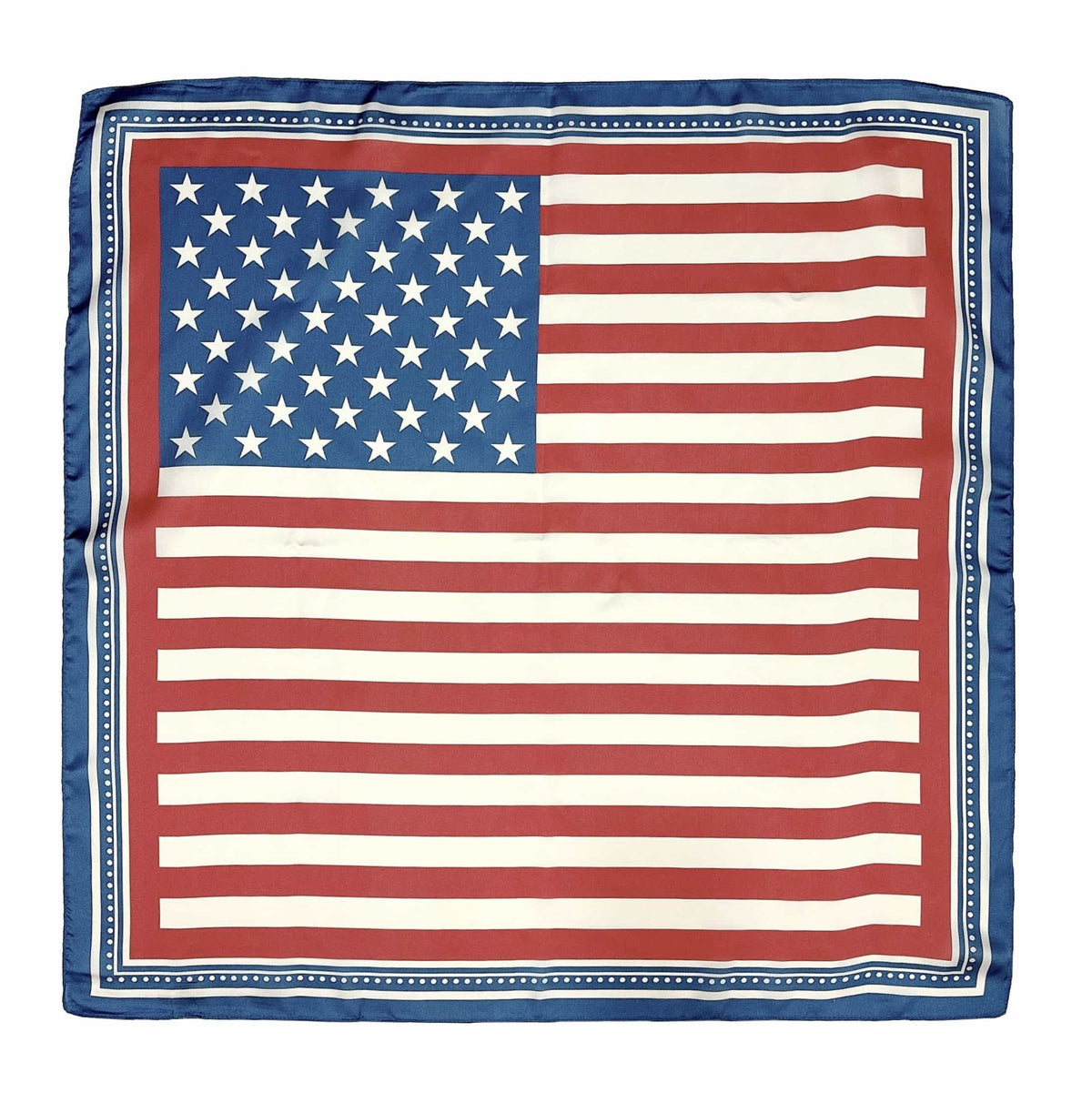 WLQS302 USA Flag Print Square Scarf - MiMi Wholesale