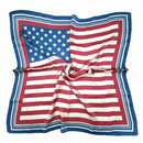 WLQS302 USA Flag Print Square Scarf - MiMi Wholesale