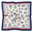 WLQS400 Sea Print Square Scarf - MiMi Wholesale