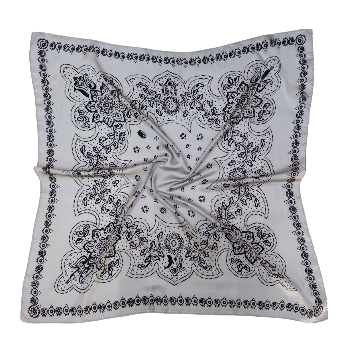 WLQS514 Bandana Print Square Scarf - MiMi Wholesale