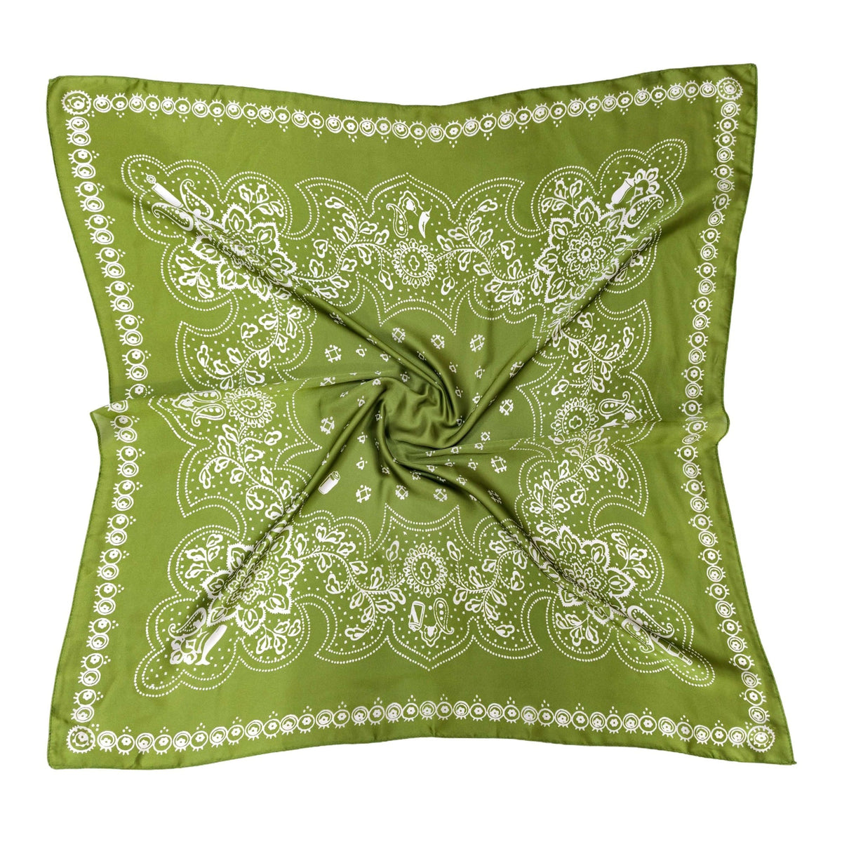 WLQS514 Bandana Print Square Scarf - MiMi Wholesale