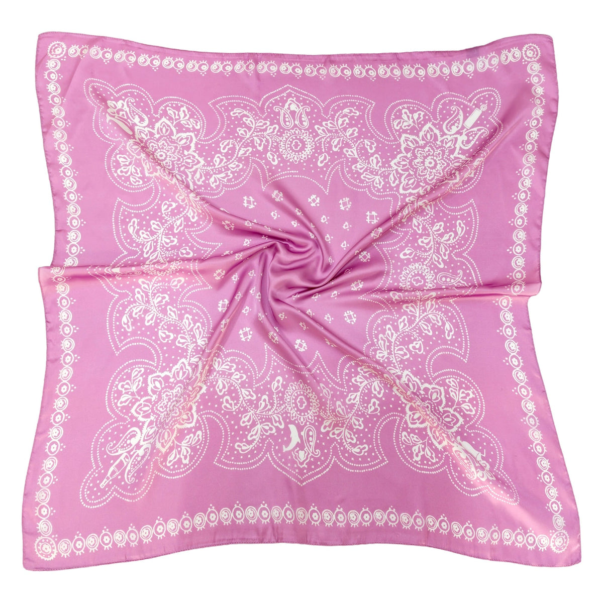 WLQS514 Bandana Print Square Scarf - MiMi Wholesale
