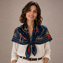 WLQS518 Wagon Print Square Scarf - MiMi Wholesale