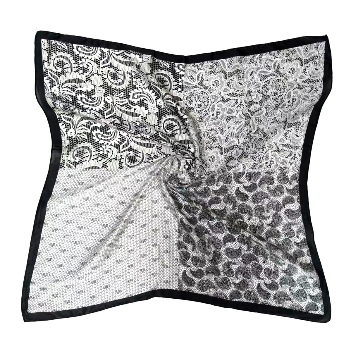 WLQS552 Paisley Print Square Scarf - MiMi Wholesale
