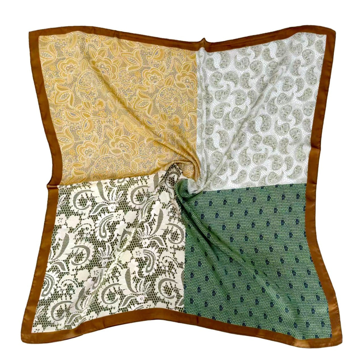 WLQS552 Paisley Print Square Scarf - MiMi Wholesale