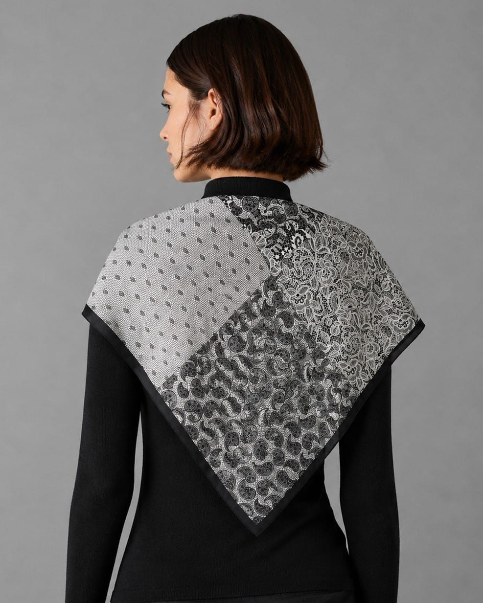 WLQS552 Paisley Print Square Scarf - MiMi Wholesale