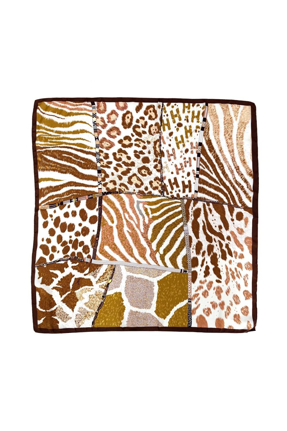 WLQS560 Animal Print Square Scarf - MiMi Wholesale