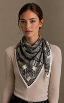 WLQS564 Maze Print Square Scarf - MiMi Wholesale