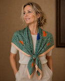 WLQS564 Maze Print Square Scarf - MiMi Wholesale