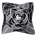 WLQS566 Giant Rose Print Square Scarf - MiMi Wholesale