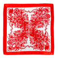 WLQS568 Cross Flower Print Square Scarf - MiMi Wholesale