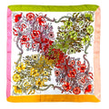 WLQS568 Cross Flower Print Square Scarf - MiMi Wholesale
