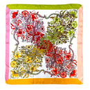 WLQS568 Cross Flower Print Square Scarf - MiMi Wholesale
