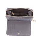 WQ1196 Nyla Chevron Quilted Zip Wallet - MiMi Wholesale