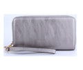 WU0012 Ava Double Zip-Around Wallet Wristlet - MiMi Wholesale