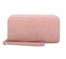 WU0012 Ava Double Zip-Around Wallet Wristlet - MiMi Wholesale