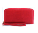 WU0012 Ava Double Zip-Around Wallet Wristlet - MiMi Wholesale